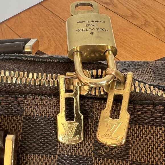 Louis Vuitton Alma PM Damier Ebene Bag with Padlock + Dustbag - Picture 12 of 16